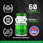 (3 Pack) Tropical Rise for Men Pills - Official TropicalRise Support Capsules All Natural Advanced Formula, Tropicalrise Supplement Pills for Overall Health & Wellness, 180 Capsules for 3 Months