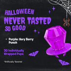 Ring Pop Purple Berry Punch Halloween Lollipop, 30 Ct, Party Favors
