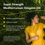 NORTH AMERICAN HERB & SPICE Super Strength Oreganol - 0.45 fl. oz. - Unprocessed, Wild, Organic Oregano Oil - Mediterranean Source P73 - Non-GMO - 194 Servings