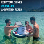 DIVEBLAST Floating Cooler for Pool, Lake, River & Kayak - Holds Up to 24 Cans with Ice - Leakproof Insulated Cooler for River Floating