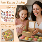 OAMCEG 30 Pack Cupcake Boxes with Window, 6x6x3 Inches Cookie Boxes, Bakery Treat Boxes for Pastry, Desserts, Chocolate Strawberries, Cupcake Containers, Gift Giving with Stickers & Twine （Brown）
