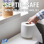 Scott Toilet Paper, 1-Ply, 8 Rolls | Septic-Safe | Pack of 2