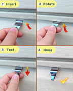 NACETURE Vinyl Siding Hooks Hanger Siding Clip for Hanging, 20 Pack