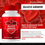 Gluco Armor Advanced Blood Formula Capsules, Official GlucoArmor Supplement Pills, Premium Formula for Healthy Circulation & Stable Levels, All Natural Gluco Armor Lite Pastillas Reviews (2 Pack)