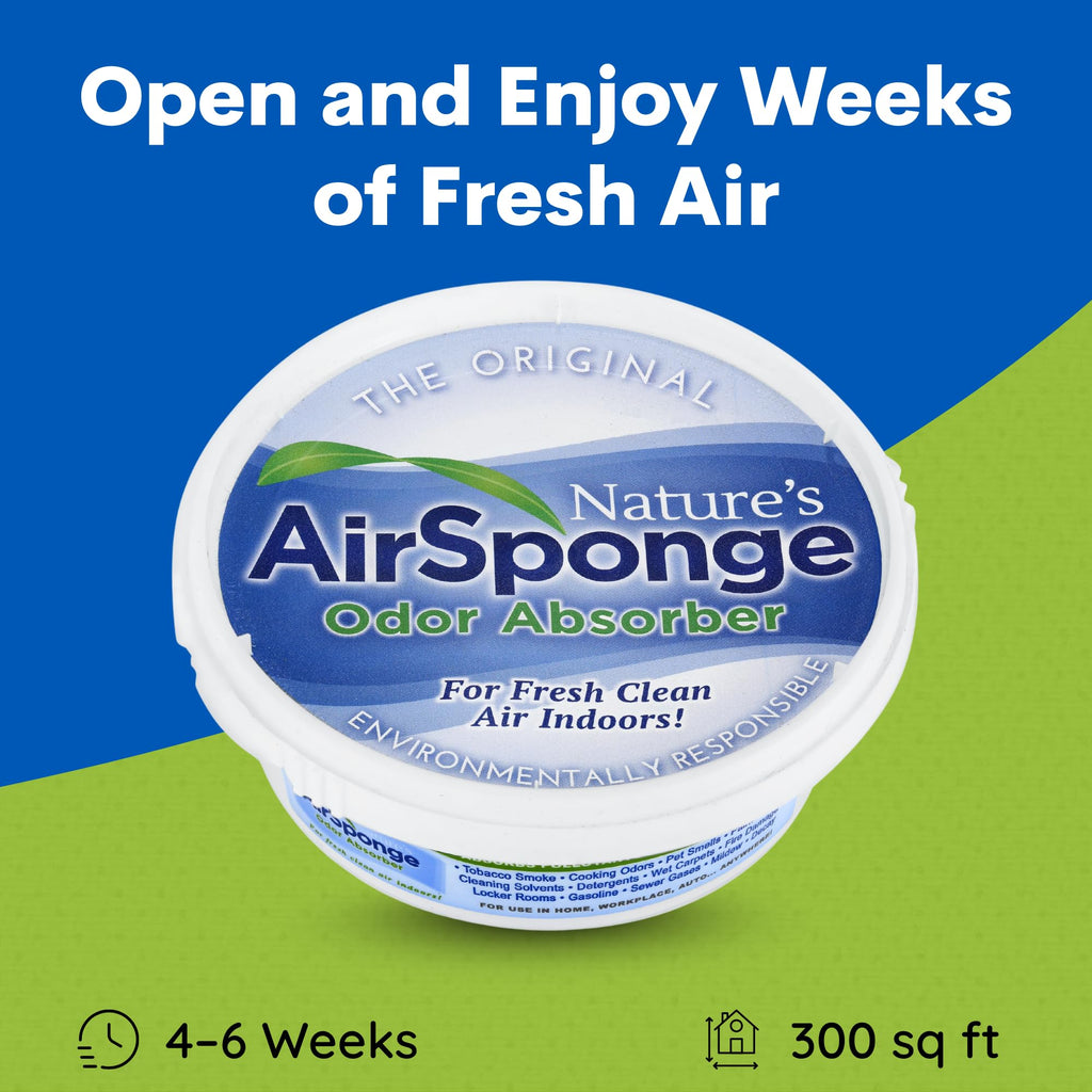 Delta Nature's Air Sponge Odor Absorber Unscented Plastic Tub 1/2 Lb.