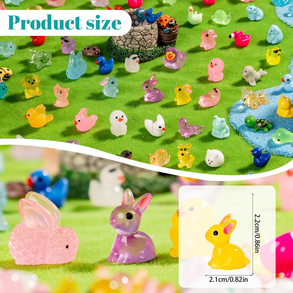 Teenzee 300pcs Mini Resin Animals Many Styles Variety Tiny Animals Figures Miniature Little Small Animal Figurines Bulk for Micro Fairy Garden Landscape Accessories Hide Crafts Decor Aquarium