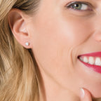 Shop LC 0.5 Carat Lab Grown Diamond Stud Earrings Silver Platinum Plated
