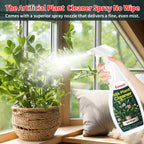 comeast Silk Plant Cleaner Spray No Wipe, Artificial Plant Cleaner and Silk Flower Cleaner Spray, Silk Flower Cleaner Spray No Wipe Spray Away Dust Remover, Drips Dry Faux Plant Spot16.91 Fl oz