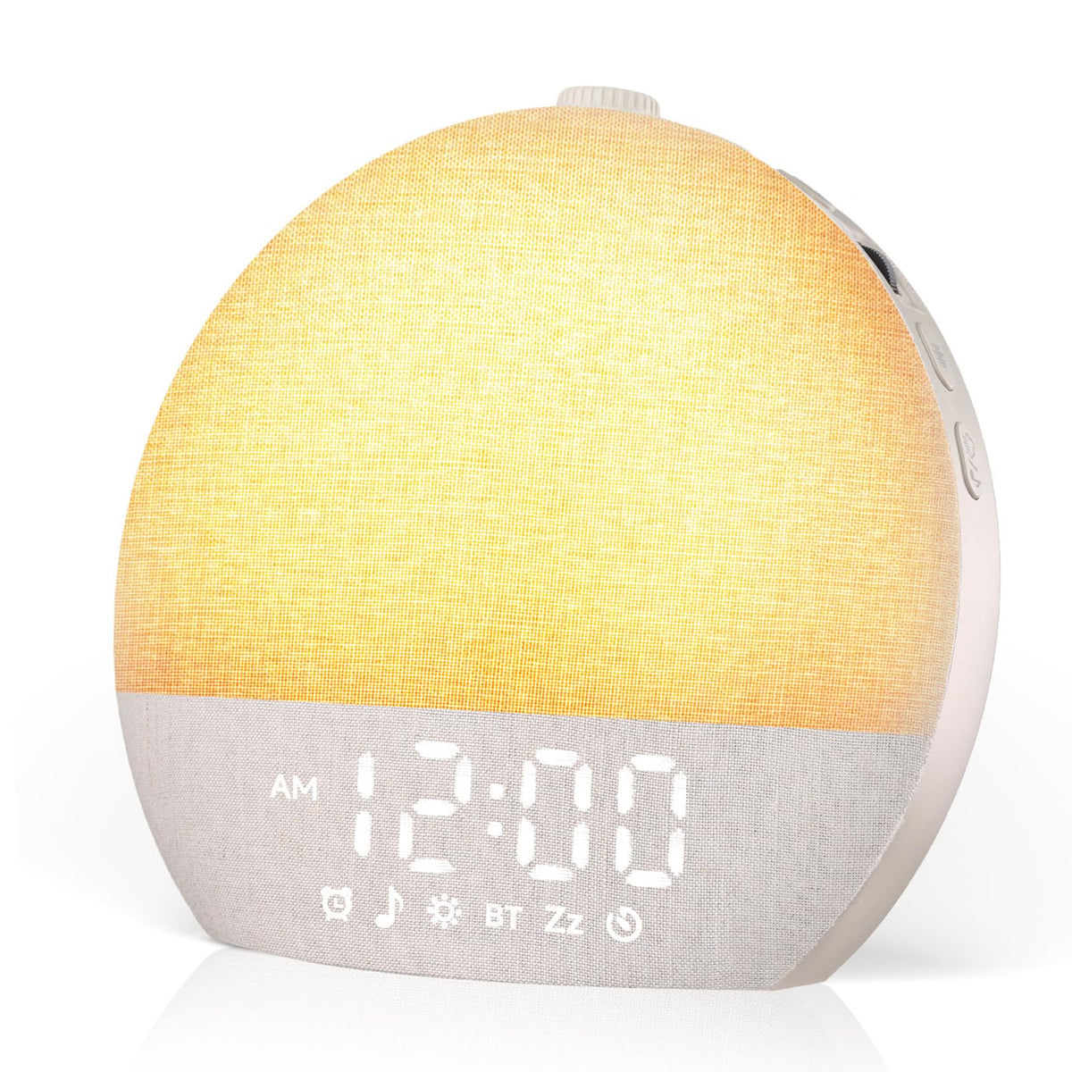 Geuuap Sunrise Alarm Clock White Noise Machine with Bluetooth Speaker,Khaki