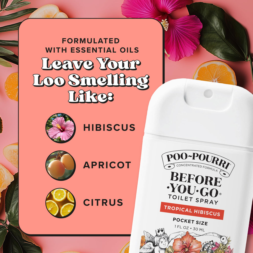 Poo-Pourri Before-You-Go Pocket Toilet Spray, Spring Variety 1 Fl Oz 3 Pack