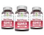 Amazing Formulas Red Clover 430 mg Capsules Supplement | Red Clover Blossoms Herb Extract | Non-GMO | Gluten Free | Made in USA (180 | 3 Pack)