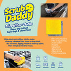 Scrub Daddy Household Cleaning + BBQ Bundle - BBQ Daddy Bristle Free Grill Brush - 2 Microfiber Cleaning Towels - All Purpose Cleaner PowerPaste Cleaning Paste + Scrub Mommy Sponge
