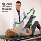 OPTP The Original Stretch Out Strap with Exercise Book, for Flexibility and Mobility Exercises. Stretch Out Straps for Physical Therapy, Yoga Stretching Strap and Knee Therapy Strap. Made in the USA
