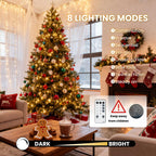 Dailyart Fairy Lights Plug in, 3000 Led Cluster Lights with Timer 195Ft Waterproof Warm Twinkle String Light with Remote for Bedroom Wreath Garland Window Wedding Christmas Tree Decoration,Black Wire