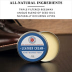 Cobbler's Choice Co. Finest Quality All Natural Leather Cream - Made with Triple Filtered BeesWax, (4 OZ. (118ML))