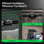 VIVOSUN T4 Air Filtration Kit, Inline Fan, Controller, Carbon Filter, Duct