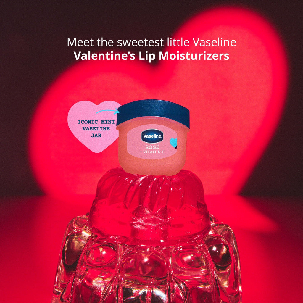 Vaseline Lip Therapy Valentine’s Day Gifts, Limited Edition Lip Balm Variety 6-Pack, Rosé + Wild Berry, 0.25 Oz Ea