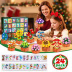 HOGOKIDS Advent Calendar 2025 Flowers Mini Building Set for Kids Adults - 24 Day Succulent Flower Christmas Countdown Calendar 3.6MM Blocks Toys, Xmas Gift Box Set for Boys Girls Women Men Age 10+