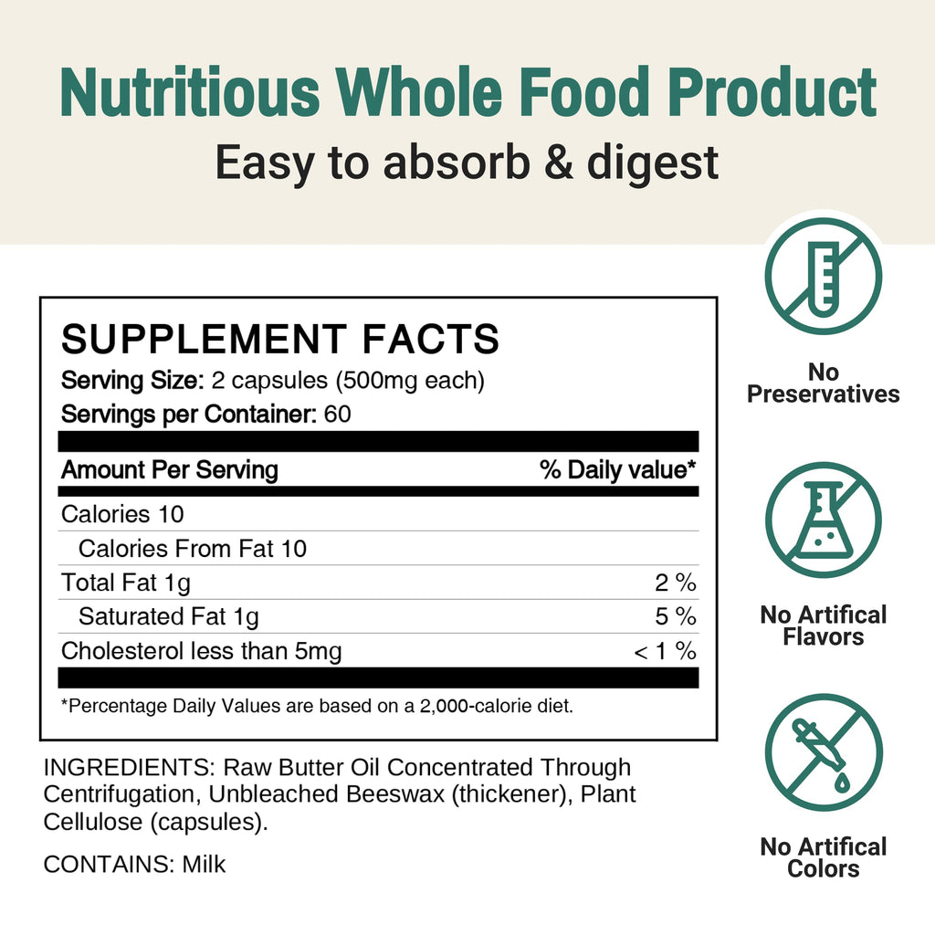 Green Pasture Concentrated Butter Oil Capsules