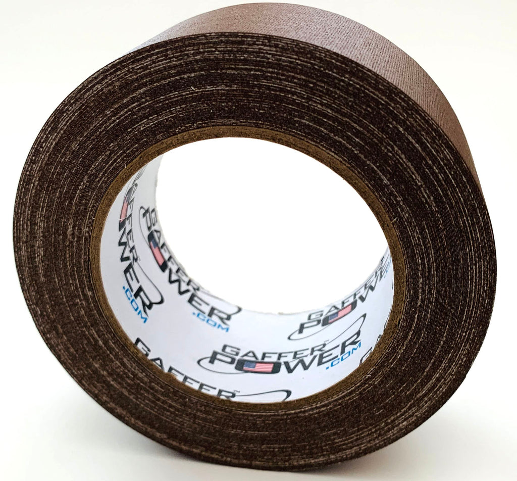 Gaffer Power Brown Gaffer Tape 2” x 30 Yards – Made in USA, Professional Grade, No Residue, Non-Reflective Matte Cloth Tape for Stage, Photography & Cable Management