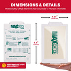 Catchmaster Max-Catch Mouse & Insect Glue Trap 72pk, Mouse Traps Indoor for Home, Sticky Pest Control Adhesive Tray for Catching Bugs, Bulk Classic Glue Boards
