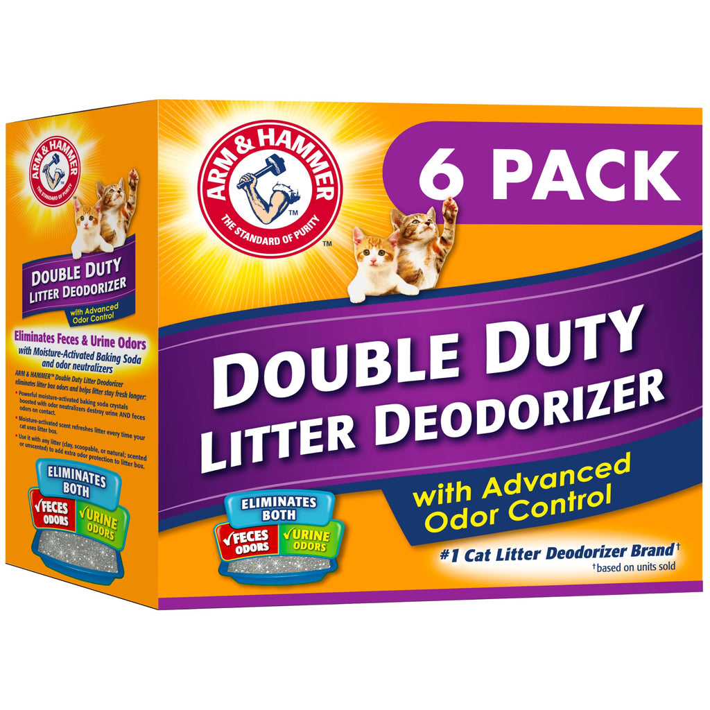ARM & Hammer Cat Litter Deodorizer Double Duty, 20 oz, 6 Pack