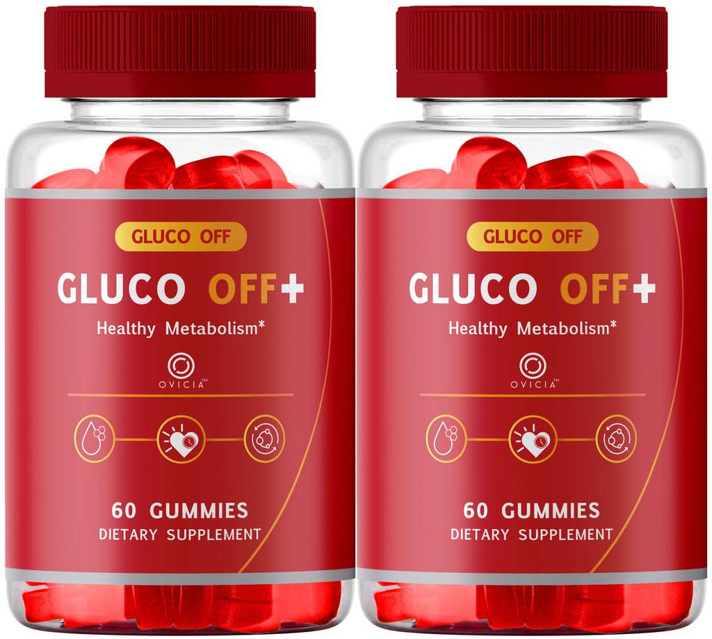 (2 Pack) Gluco Off Gummies - GlucoOFF + Advanced Formula Premium All Natural Ingredients Maximum Strength, Daily Support Gummys Vitamins for Health and Wellness Reviews, 120 Gummies for 2 Months