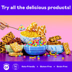 Magic Spoon Treats - 8 High Protein Bars, Blueberry Muffin - High Protein Gluten Free Snack - Sugar & Gluten Free Protein Cereal Bar - Low Carb & Keto Friendly - Healthy Snacks for Adults