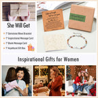 Inspirational Gifts for Women, Wave Bracelets, Life is Tough Jewelry