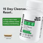 Youth & Tonic Complete Multi-Organ Detox Support – 15 Day Colon Cleanser & Gut Detox, Kidney Cleanse, Water Balance & Liver Health, 90 Pills for Women and Men