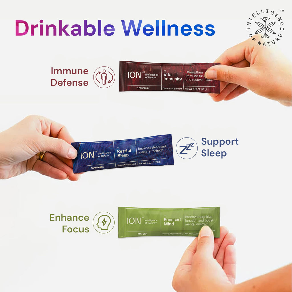 ION* Intelligence of Nature Focused Mind Nootropic Drink Mix, 5 Packets