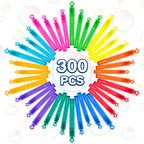 200 Pcs Mini Bubble Wands in 10 Colors, Bulk Party Favors for Kids, Themed Birthday, Christmas, New Year, Valentine, Carnival, School Classroom Prizes for Boys & Girls, Ideal Goodies Bags Stuffers