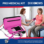 Dixie EMS Blood Pressure and Sprague Stethoscope Kit - Pink