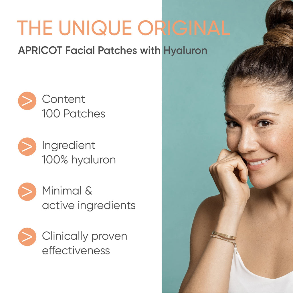 APRICOT® Facial Patches with Hyaluron "down the frown" (Beige)