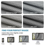 Ringless Waffle Shower Curtain with Snap in Liner Set,  71x74, Grey