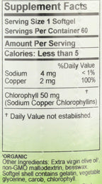 Herbs Etc. ChlorOxygen Chlorophyll Concentrate - Aids Healthy Blood Circulation - High-Altitude Environment Support - Energy Support - 60 Softgels (60 Servings)