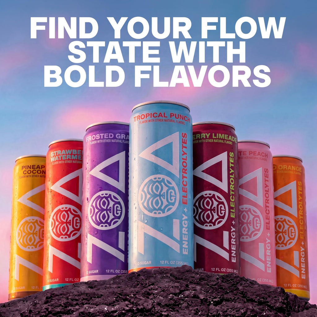 ZOA Zero Sugar Energy Drink, Variety Pack, 12 Pack, 12 Fl Oz
