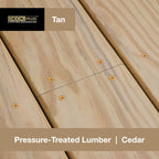 Deck Plus Deck Screws, #10 x 2-1/2in, 625 Pack, Tan