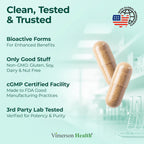 Methylated Multivitamin for Men with Bioavailable Vitamins, Chelated Minerals, Vitamin D, B12, C, A & Zinc for Energy, Focus and Immune Health – Premium Mens Multivitamins & Multiminerals – 60 Caps