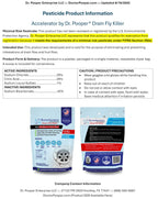 Drain Fly Killer Powder – Eliminates Drain Flies & Sewer Flies in Drains, Sinks, Showers – Fast-Acting Treatment - Septic Safe & Made in USA