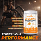 CATENATE Creatine Gummies for Women & Men, 4500MG Creatine Monohydrate Gummies, Great Taste, Muscle Strength, Endurance & Recovery Support, Vegan, Gluten-Free, Non-GMO, 90 Count (Orange)