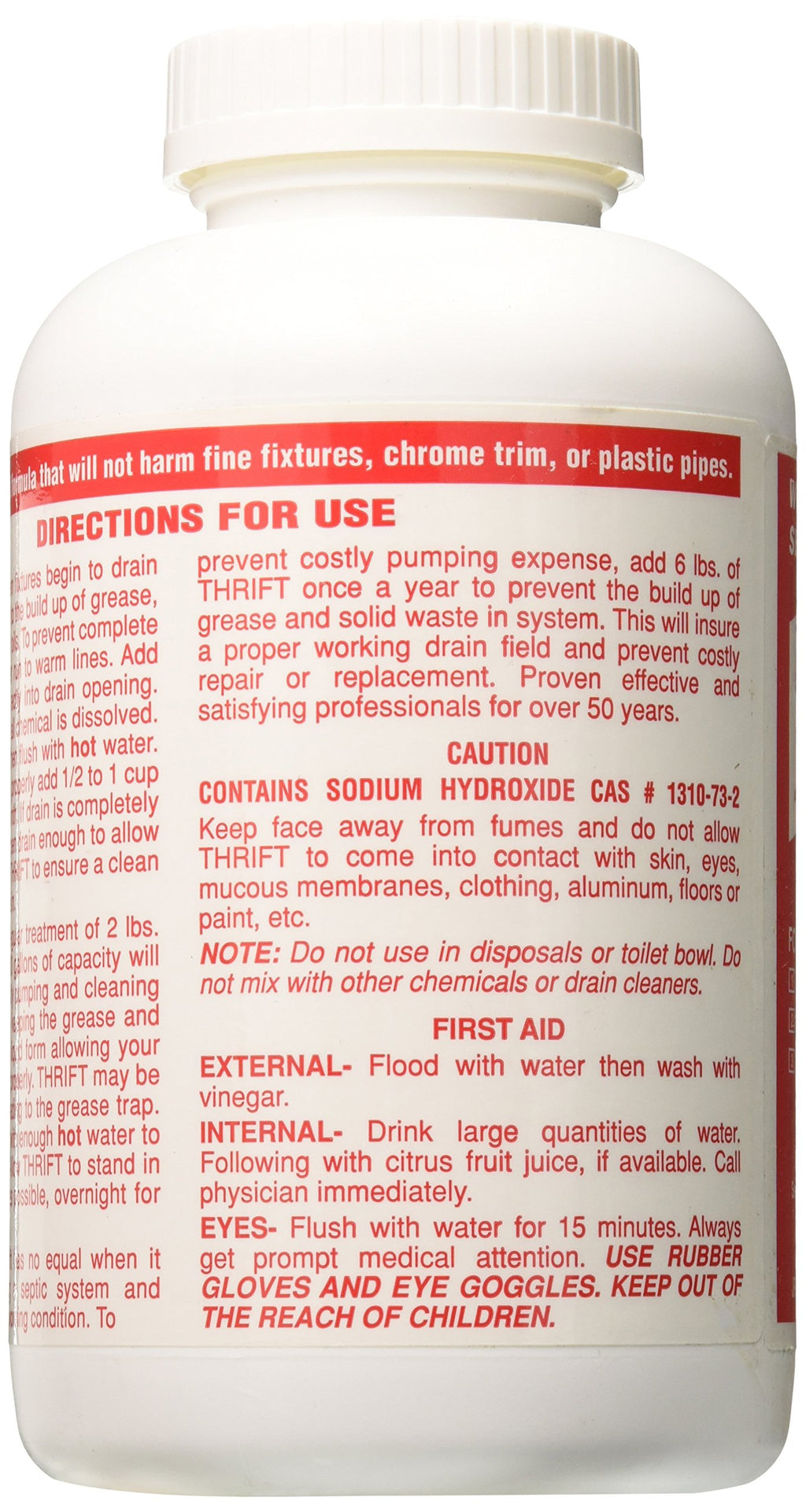 Thrift Marketing GIDDS-TY-0400879 Drain Cleaner 2 lb , White