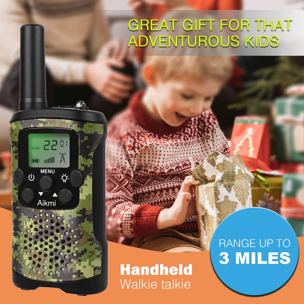Aikmi Walkie Talkies for Kids Outdoor Toys, Gift Boys Girl