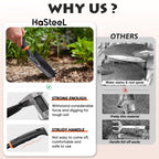 HaSteeL Garden Tools Set, 11 Pcs Gardening Supplies Hand Tool Kit for Women Men Gardeners, Include Tote Bag, Reportting Mat, Transplant Trowel, Rake, Pruner for Outdoors