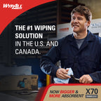 Wypall PowerClean X70 Medium Duty Cloths, Jumbo Roll, 820 Towels (41600)