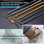 PROSTEEL Black Anklet Bracelet Ankle Bracelet Jewelry for Women Beach Anklets Stainless Steel Ankle Bracelts