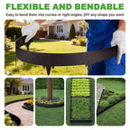 6-Pack Metal Landscape Edging (20ft Total), 40" x 6.5" Steel Garden Edging Border w/ 6 Stakes, Rustproof Hammer-in Edging for Landscaping, Lawn, Yard, Tree Rings, Flower Beds