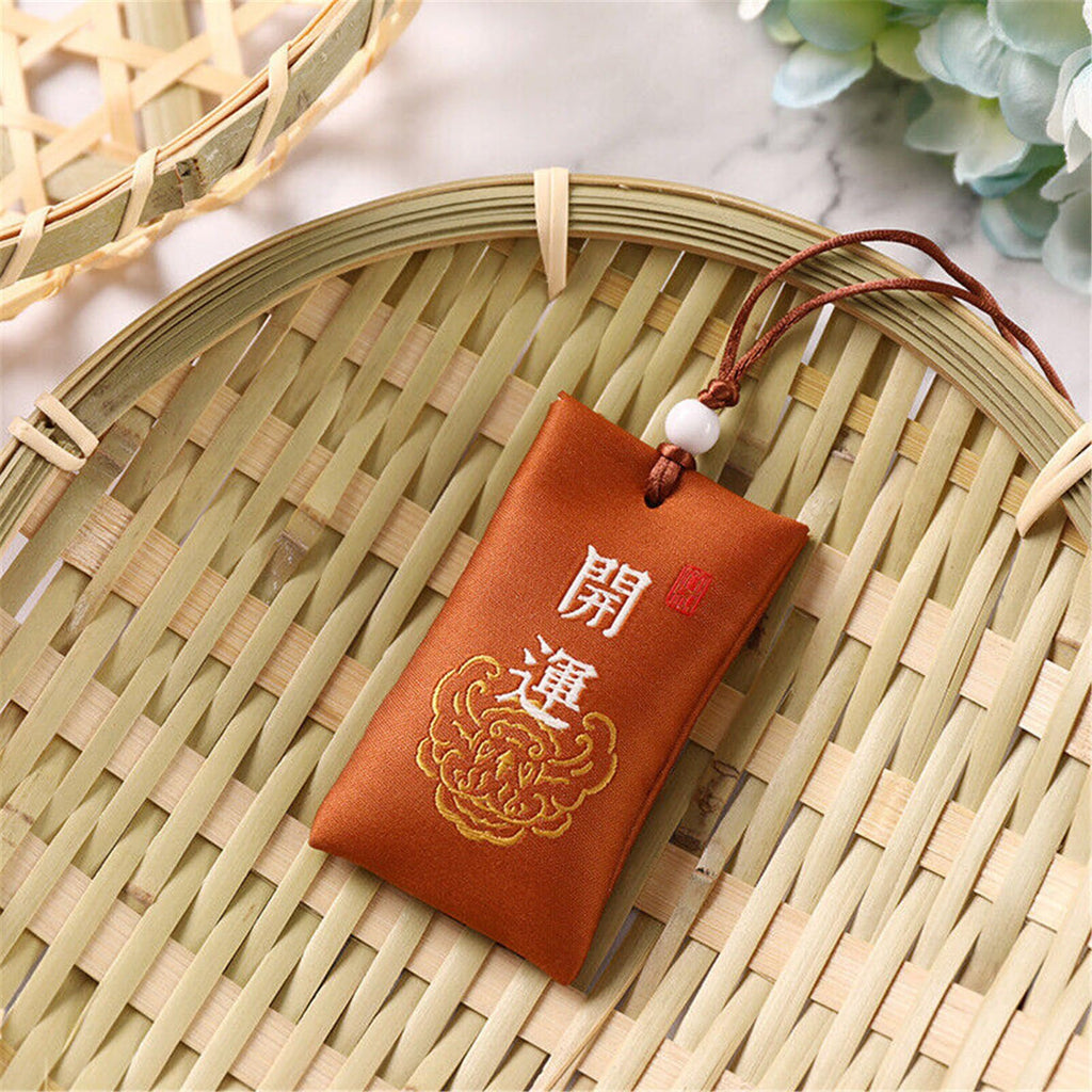 Spiritual Salt with Sachet - Spiritual Salt Pouch, Spiritual Salt for Money, Buddhist Spiritual Salt Pouch Necklac, Spiritual Salt Pouch from China, Classical Chinese Talisman (Gather Wealth)