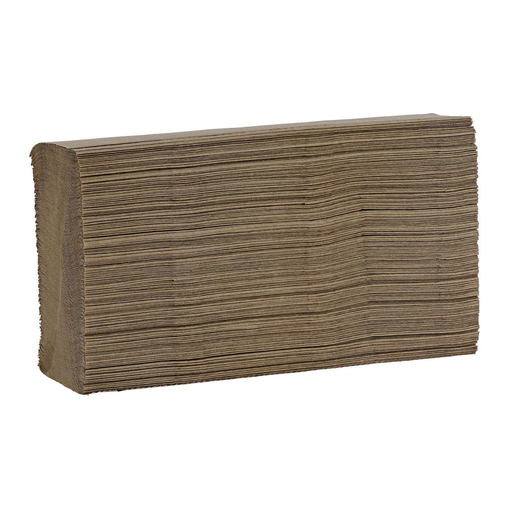 Boardwalk Multifold Disposable Bathroom Paper Hand Towels, 1-Ply, 9 x 9.45, 250 Towels/Pack, 16 Packs/Carton, Natural