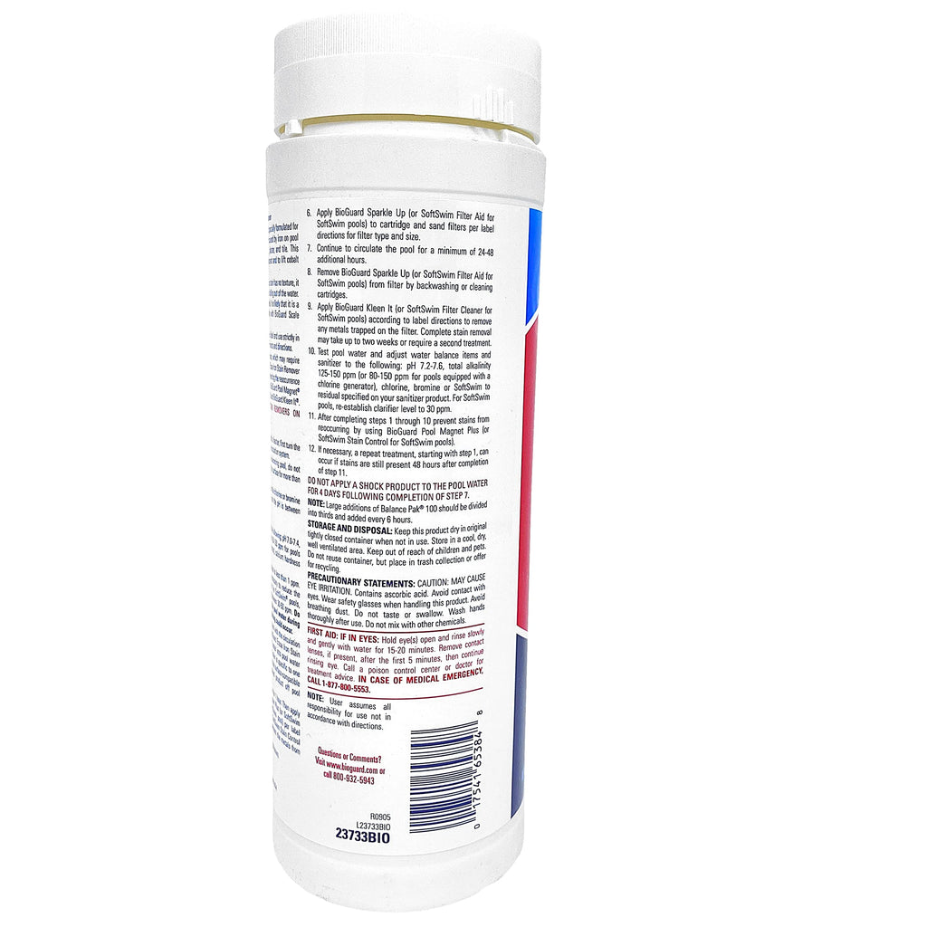BioGuard Erase Iron Stain Remover, 1.75 lb, Pack of 2, Highly Effective Iron Stain Remover, Restore Pool Surfaces, Suitable for All Pool Types